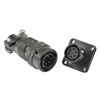 MIL-C-26482 connecteur de câble de soudage à baïonnette Shell 10 prise mâle droite et prise femelle carrée pour l'aérospatiale