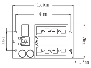 Pdlux PD24-<span class=keywords><strong>V1</strong></span> K-Band-Doppler-Transceiver-Modul Anwendung für Eindringling detektoren Bewegungs-und Positions sensoren - Product Image 2