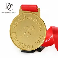 Medalla de Metal 3d con diseño personalizado, medalla de oro de aleación de Zinc con cinta de sublimación