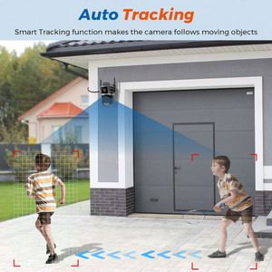 Cámara de Seguridad para Exteriores con Alarma Sonora, <span class=keywords><strong>Icsee</strong></span> 6MP, Lente Dual, Visión Nocturna, Detección de Movimiento, IP CCTV, WIFI, PTZ - Product Image 4