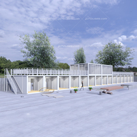 Maison conteneur préfabriquée en acier détachable moderne à prix d'usine pour usage hôtelier, modèle 20 pieds