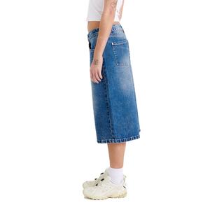 Short en jean baggy classique personnalisé bleu Bermuda style boyfriend vintage délavé pour homme - Product Image 3