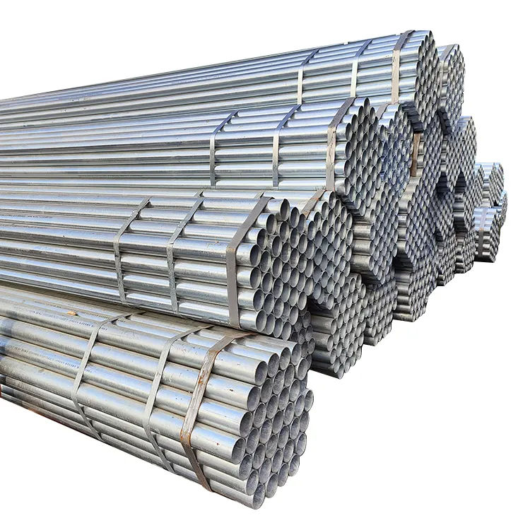 High quality hot dip pre galvanized steel pipe tube price round steel manufacturer