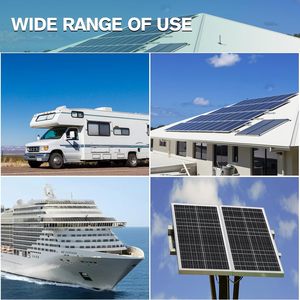 OEM ODM 12V 100W Exterior Largo Estrecho Mono Cristalino Panel Fotovoltaico 120W Módulo de energía solar <span class=keywords><strong>Cubierta</strong></span> frontal de vidrio para caravanas - Product Image 6