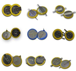 Free shipping superior quality round Small's cell 3,7 V LIR2032 button coin battery with welding foot battery Li(NiCoMn) o2 Battery new lithium battery for watch - Product Image 2