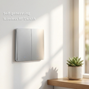 Interrupteur sans fil auto-alimenté de type luxe Touchmi 86, interrupteur à énergie solaire sans batterie pour la rénovation de bureaux - Product Image 3