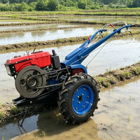 Tracteur à soc de type marcheur, modèle récent, pour un travail agricole sans effort, fabriqué en Chine, avec double soc et petite moissonneuse de blé