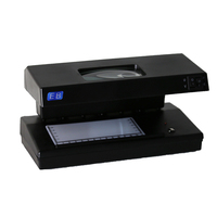 Détecteur de papier-monnaie portable à LED DC-106 Vérificateur de monnaie multi-documents et billets de banque avec fonction de lumière LED