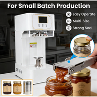 Scelleuse de boîtes électrique semi-automatique pratique pour les bouteilles de boissons et de produits, avec un design à commande par un seul bouton