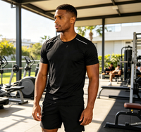 Ensemble t-shirt et short de haute qualité, unisexe, logo personnalisable, ensemble décontracté et sportif à séchage rapide