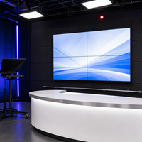 Écran de mur vidéo LCD IPS à cadre de 1,8 mm pour 46 pouces, luminosité de 700 cd/m², gamme de couleurs Rec.709 98% pour studio TV