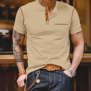 Polo para Hombre de Manga Corta, Transpirable, con Bolsillo, Tela Delgada, Ropa Casual, Tallas Grandes Disponibles - Product Image 6