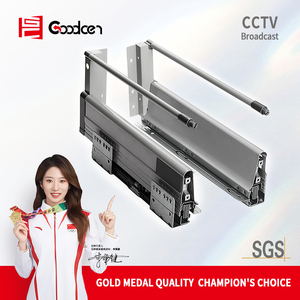 Goodcen mềm đóng hộp kim loại ngăn kéo trượt mỏng tandom thủy lực mỏng tandom kim loại đôi tường ngăn kéo hệ thống hộp tandom - Product Image 4