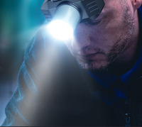 Lampe frontale à capteur intelligent 1000 lumens étanche pour la pêche de nuit, la chasse et l'exploitation minière