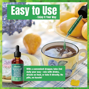 قطرات سائلة مرّة من العلامة التجارية الخاصة OEM/ODM، 10 في 1 تحتوي على الأعشاب البحرية والمورينجا والكركم وزيت الحبة السوداء - Product Image 5