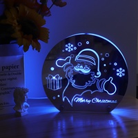 Lampe de bureau en acrylique au design personnalisé, lampe miroir unique, lumière de nuit LED RGB pour enfants, cadeau