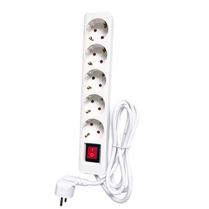 Enchufe de extensión universal con salidas de <span class=keywords><strong>5</strong></span> vías para placa de alimentación estándar de la UE con cable de extensión de enchufe de la UE Extensión de 2 <span class=keywords><strong>metros</strong></span> - Product Image 3