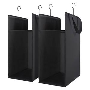 Cesto colgante de tela con cesta de mano para ropa sucia, bolsa de almacenamiento y clasificación de artículos diversos lavable - Product Image 2