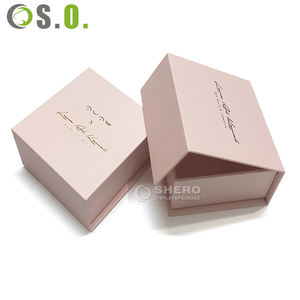 Boîte en papier personnalisée pour bijoux, type coquille, de haute qualité, pour collier, avec insert pochette, design élégant - Product Image 1