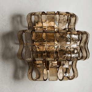 Modern Amber Glass Wall Lamps Bedroom Bedside Wall <strong>Lights</strong> Luxury Design Wall <strong>Sconce</strong> for Living Room Hotel - Product Image 5