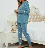 Automne et hiver femmes maison vêtements costume bambou pyjamas longs à manches longues dames costume ensembles de pyjama en coton de haute qualité