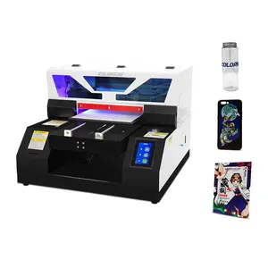 Colorsun Baru Datang A4 UV Digital untuk Botol Ponsel Penutup Kaca Keramik Cetak