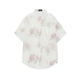 Chemises d'été personnalisées pour hommes 100% coton, séchage rapide, respirantes, écologiques, à manches courtes, imprimées plage, coupe ample - Product Image 1