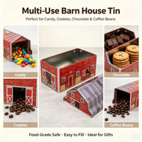 Boîte d'emballage personnalisée en fer blanc de qualité alimentaire pour bonbons, biscuits, chocolats et gâteaux, recyclable, avec logo/design graphique OEM