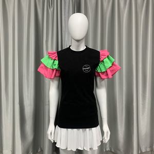 JL923E Custom Damen T-Shirt Schnitt und Nähen Sommer Kurzarm O-Ausschnitt Kawaii Mode Casual T-Shirts Kätzchen Lustige Kleidung - Product Image 6