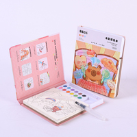 Offre Spéciale A6 ensemble de cahiers de dessin à l'aquarelle pour enfants peinture d'art de dessin animé populaire avec tissu et matériau de couverture en PP