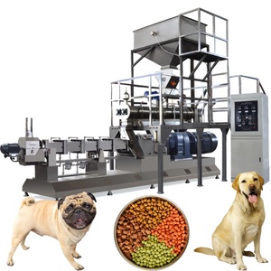 Machine de moulage de granulés d'aliments pour animaux de compagnie en acier inoxydable 304 à vitesse variable et haute efficacité, extrudeuse de nourriture pour chiens, moteur, pompe - Product Image 2