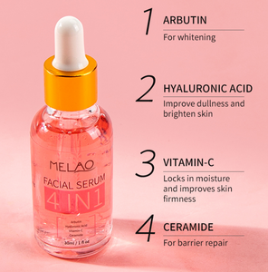 Özel etiket yaşlanama önleyici Serum beyazlatma yüz bakımı 4 in 1 C vitamini cilt bakımı serumu - Product Image 2