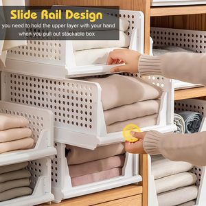 <span class=keywords><strong>Piccolo</strong></span> cesto portaoggetti giallo PP armadio Organizer abbigliamento pieghevole cesto portaoggetti in plastica per uso bagno - Product Image 1