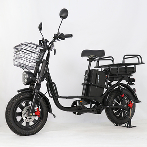 Vélo cargo électrique OEM 60V avec 2 batteries, pneus 16*3.0, pour livraison de nourriture et coursiers urbains - Product Image 3
