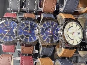 นาฬิกาควอทซ์ผู้ชาย NATX หน้าปัดสีน้ำเงิน 42 มม. สายหนัง แสดงวันที่ สไตล์ลำลอง ตัวเรือนสแตนเลส กระจกมิเนอรัล - Product Image 3