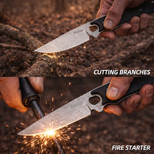 سكين صيد وتخييم وصيد الأسماك من مصنع بايوهنغ، سكين ذو نصل ثابت، سكين نجاة، أداة خارجية احترافية من الفولاذ - Product Image 5