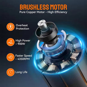 Motosierra Eléctrica Inalámbrica de 21V con Batería de Litio, Motor sin Escobillas, para Jardinería, Metal y Madera, 18cm, la Más Vendida al por Mayor - Product Image 3