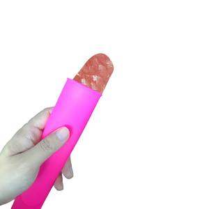 Moule à crème glacée en silicone réutilisable en forme de cube de <span class=keywords><strong>luge</strong></span> de forme longue en gros moule de plateau de Reezer de cône de poposicle de logo personnalisé avec le couvercle - Product Image 2