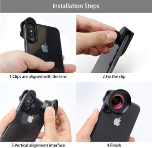 Objectif <span class=keywords><strong>macro</strong></span> 20X grand angle 120 degrés 2 en 1 en verre optique flexible pour appareil photo compatible /Android//OnePlus/ - Product Image 2