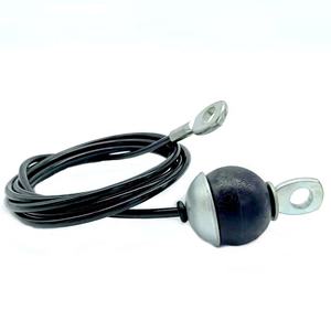 ステンレススチールカラビナ付きコーティングされた黒いPVCスチールワイヤーロープ付きジムスポーツケーブルワイヤーロープ - Product Image 6