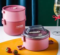 Bento zum Mitnehmen 306 Edelstahl Lunchbox Schule wieder verwendbares Schüler Mittagessen mit Lunchbox wärmer Heiz boxen