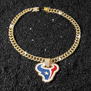 Collier pendentif tête de bœuf hip-hop populaire, plaqué or et argent, style punk urbain, pour hommes, bijoux de mode, vente en gros - Product Image 4