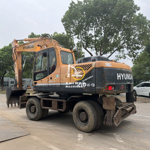 Excavatrice sur pneus HYUNDAI 210W-9 Machine de terrassement d'occasion Hyundai 210W-9 210W-7 210WVS HW210W Excavatrice sur pneus d'origine coréenne - Product Image 2