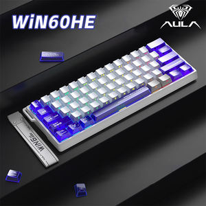 Clavier Aula WIN60 HE Series 8000Hz filaire RGB transparent avec touches magnétiques - Product Image 6