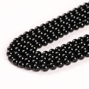 JD GEMS Perline di Tormalina Nera Naturale all'Ingrosso, Pietra Curativa di Alta Qualità per Creazione di Gioielli Fai-da-Te, Bracciali e Collane - Product Image 2