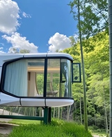 Mini-villa commerciale mobile de luxe écologique préfabriquée Tiny Eco-Prefab Space Capsule House 3 40ft Mini Volnerda en panneaux sandwich, design moderne et intelligent