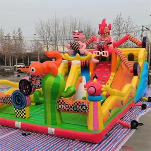 Nhà Máy Giá thấp trẻ em bị trả lại nhà với Slide castillos juegos inflables nước Combo bouncy nhảy lâu đài Inflatable Bouncer