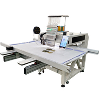 Nueva Máquina de Bordar Computarizada de Una Cabeza, 1200 RPM, Alta Velocidad, 12/15 Agujas, Bordado Plano, Lentejuelas, Cordones, Cuentas