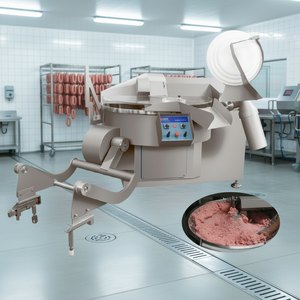 Coupe-vacuum industriel commercial pour viande, hachoir 20L-550L, lame en acier inoxydable, mélangeur automatique de viande et de saucisses - Product Image 1