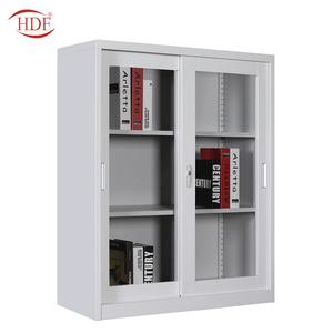 Artículos de oficina fabricante herramienta pequeños gabinetes de metal piezas doble de acero de la puerta de vidrio mini gabine - Product Image 2